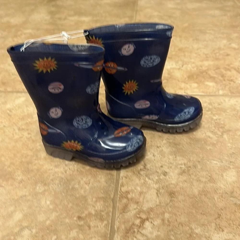 Old Navy Toddler Boys Tall Printed Out Of Space Rain Boots